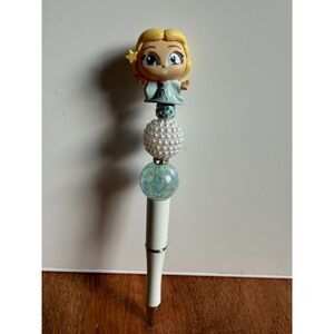 Blue Fairy Beaded Pen – Disney Pinocchio Doorables Princess Kawaii Ballpoint Pen